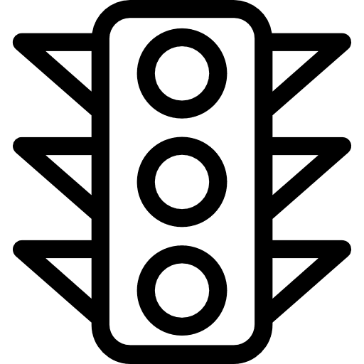 Traffic light transportation light road sign icon