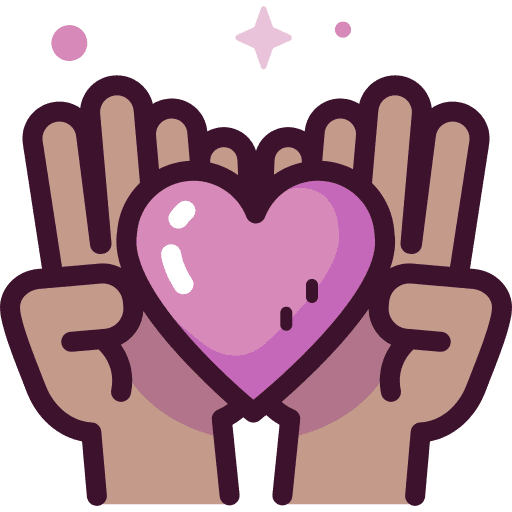 Charity heart love charity icon