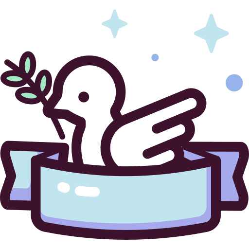 Dove peace branch olive icon