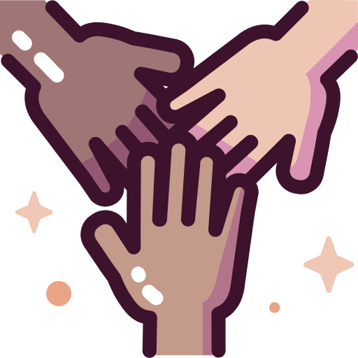 Hands equality lean culture friendship icon