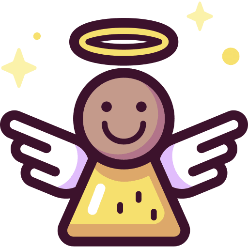 Angel wings legend fairy tale icon