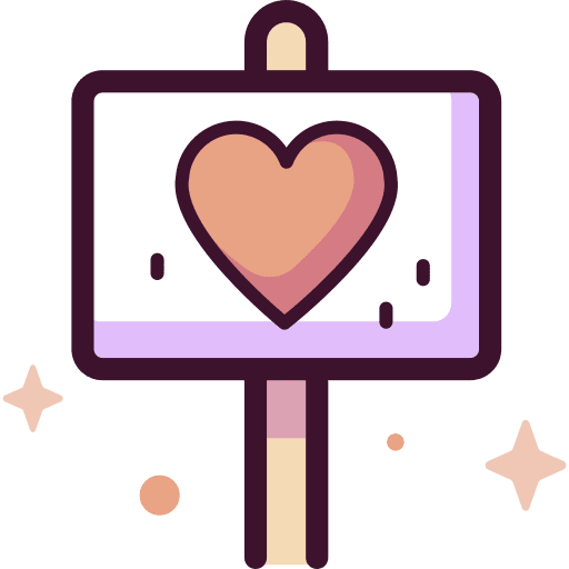Banner love banners heart icon