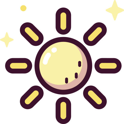 Sun nature meteorology warm icon
