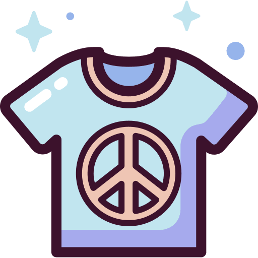 Tshirt fashion peace pacifism icon