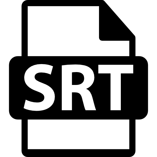 Srt file format symbol srt file srt interface icon