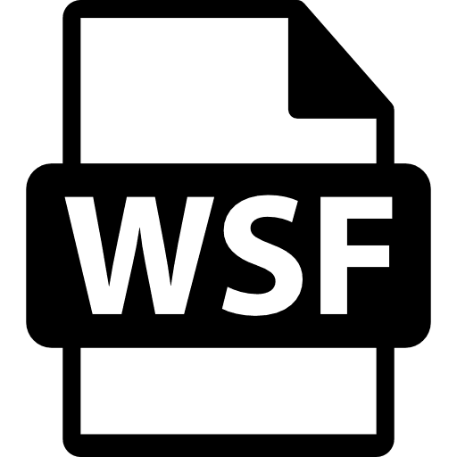 Wsf file format wsf file interface wsf icon