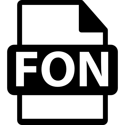 Fon file format variant fon fon file fon variant icon