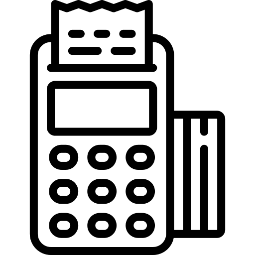 Card machine supermarket atm card money icon Card machine supermarket atm card money icon