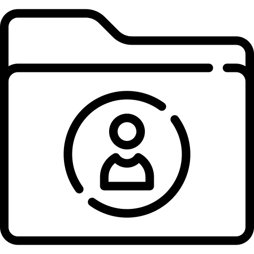 Database files customer database icon Database files customer database icon