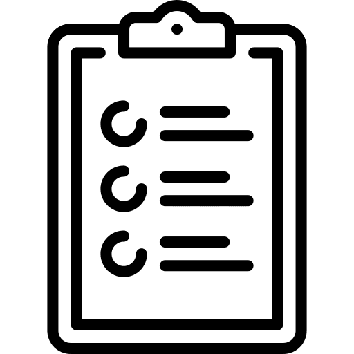 Listing commerce and shopping tick interface icon Listing commerce and shopping tick interface icon