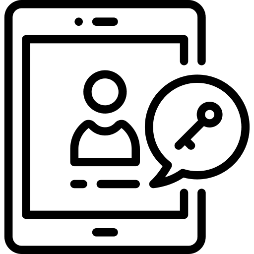 Login login password social media icon Login login password social media icon