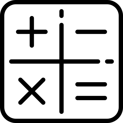 Calculator sings technology commerce and shopping icon Calculator sings technology commerce and shopping icon