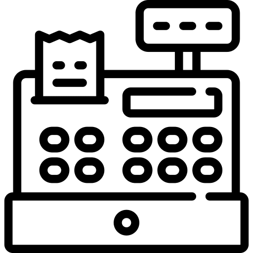 Cashier machine commerce tool icon Cashier machine commerce tool icon