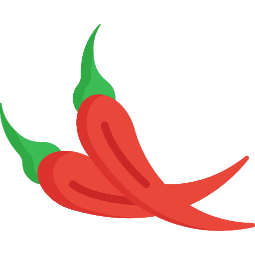 Chili organic vegetarian diet icon