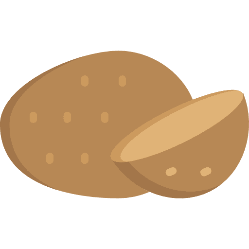 Potato vegan diet organic icon