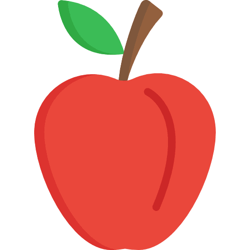 Apple vegetarian food healthy food icon