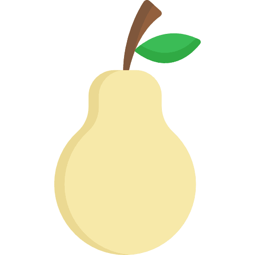 Pear vegetarian vegan healthy food icon