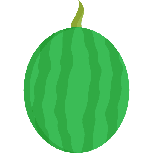 Watermelon diet vegetarian organic icon