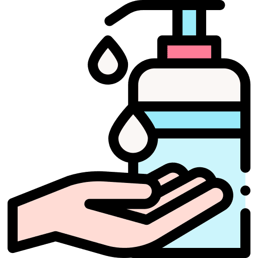 Soap hand wash liquid soap coronavirus icon