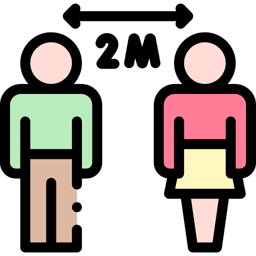 Social social distancing coronavirus distance icon