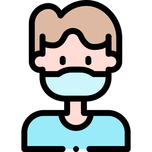 Boy healthcare and medical medical mask security icon Boy healthcare and medical medical mask security icon