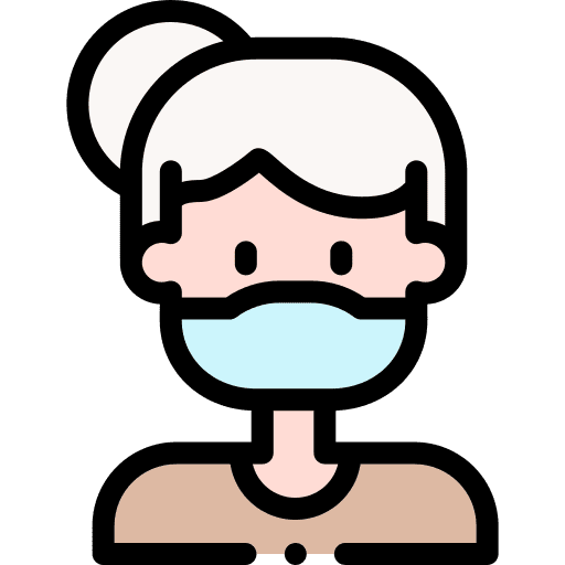 Old woman healthcare and medical old woman security icon Old woman healthcare and medical old woman security icon