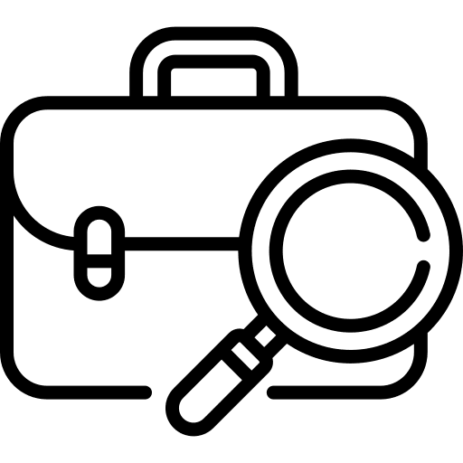 Job seeker briefcase job search job opportunities icon