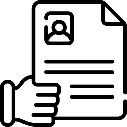 Cv job business and finance file icon Cv job business and finance file icon