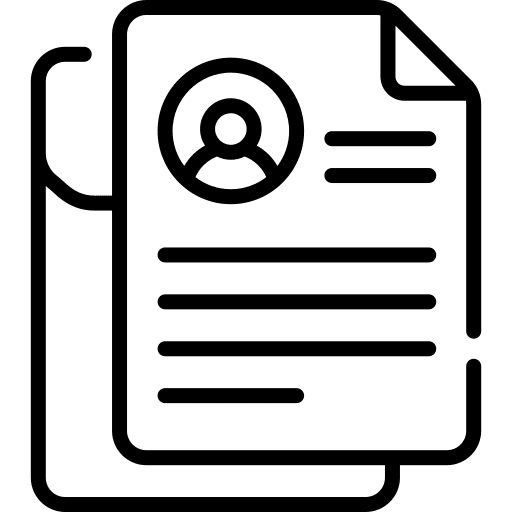 File business personal profile curriculum icon File business personal profile curriculum icon