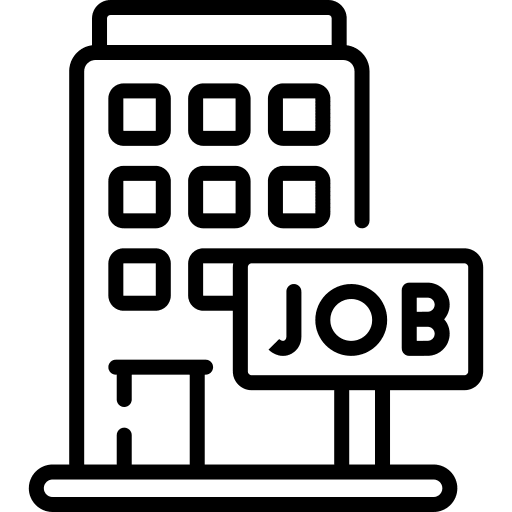 Job opportunities hiring professions and jobs job icon Job opportunities hiring professions and jobs job icon