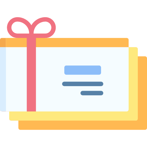 Gift card gift card shopping card voucher icon