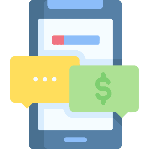 Chatting communications conversation smartphone icon