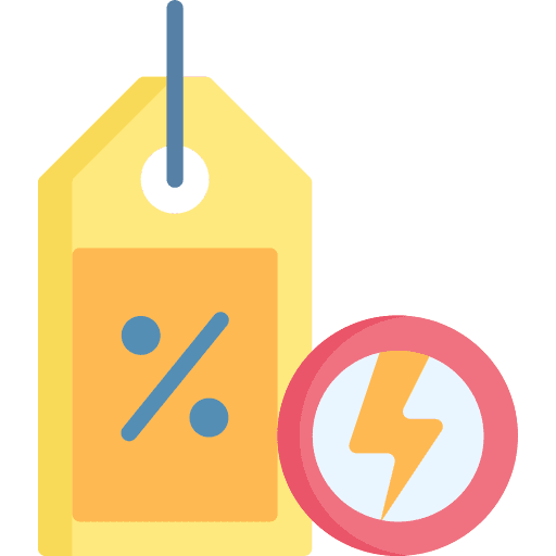 Flash sale lightning discount offer icon