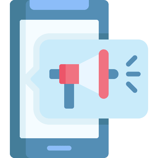 Online advertising smartphone electronics digital marketing icon