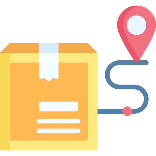 Order tracking pin order tracking delivery icon