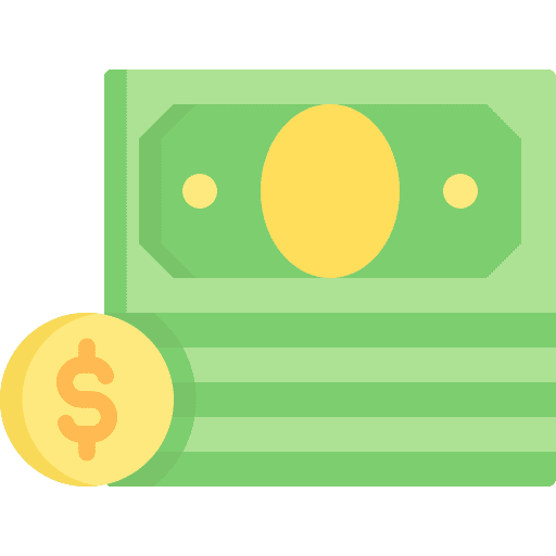 Money coin cash commerce and shopping icon