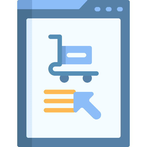 Online shopping ecommerce shopping cart online shop icon