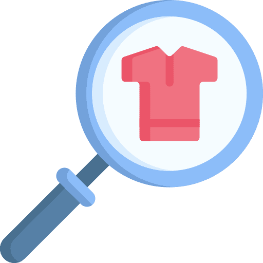 Search tshirt commerce and shopping fashion icon