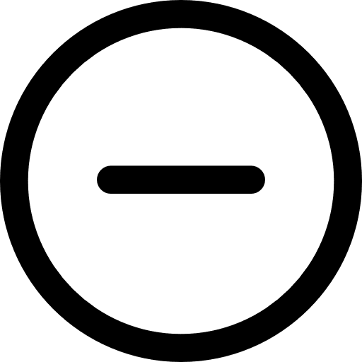 Minus minus subtraction mathematics icon