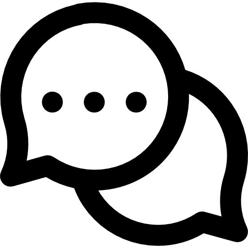 Chat communication speech bubble chat icon