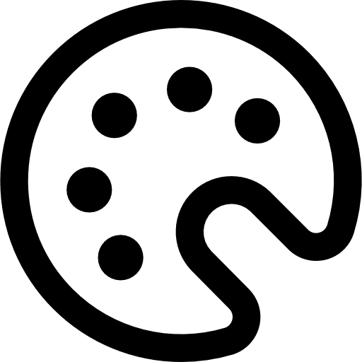 Paint palette artistic edit tools painter icon