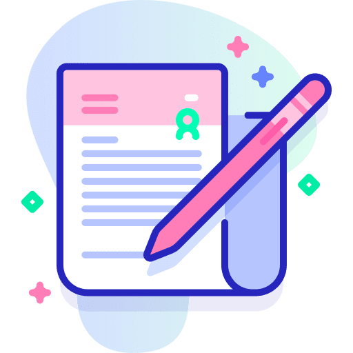 Mail writing pen communications icon