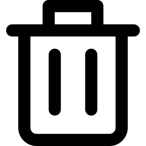 Trash trash tools and utensils can icon