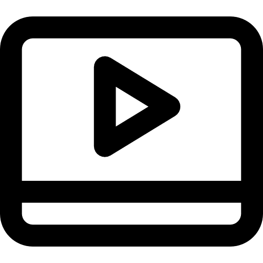 Video player movie interface video player icon