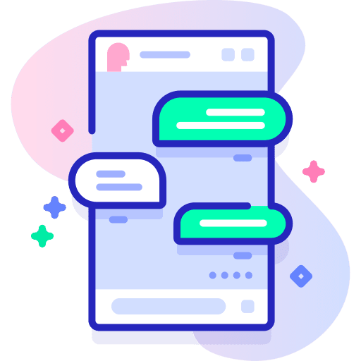 Chatting message smartphone electronics icon