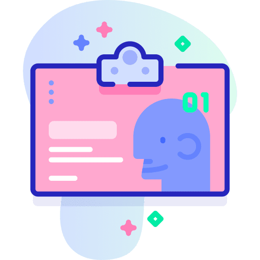 Id card identification pass id card icon