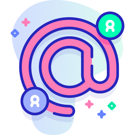 At signs ui communications icon