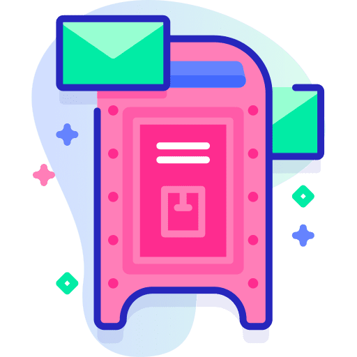 Mail city mail box icon