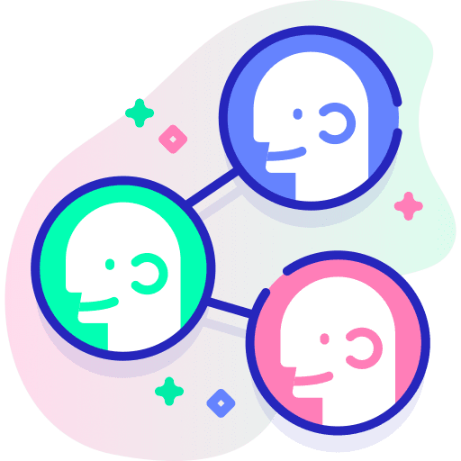 Networking communication people networking icon