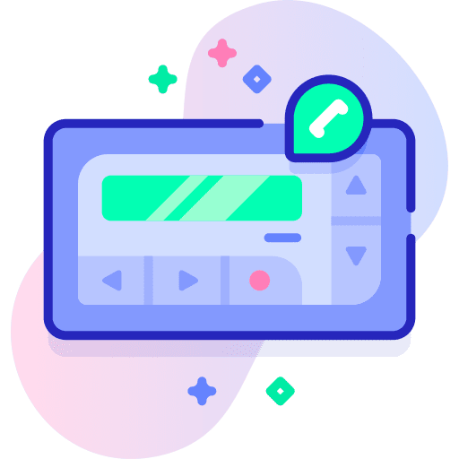 Pager communication pager electronic icon